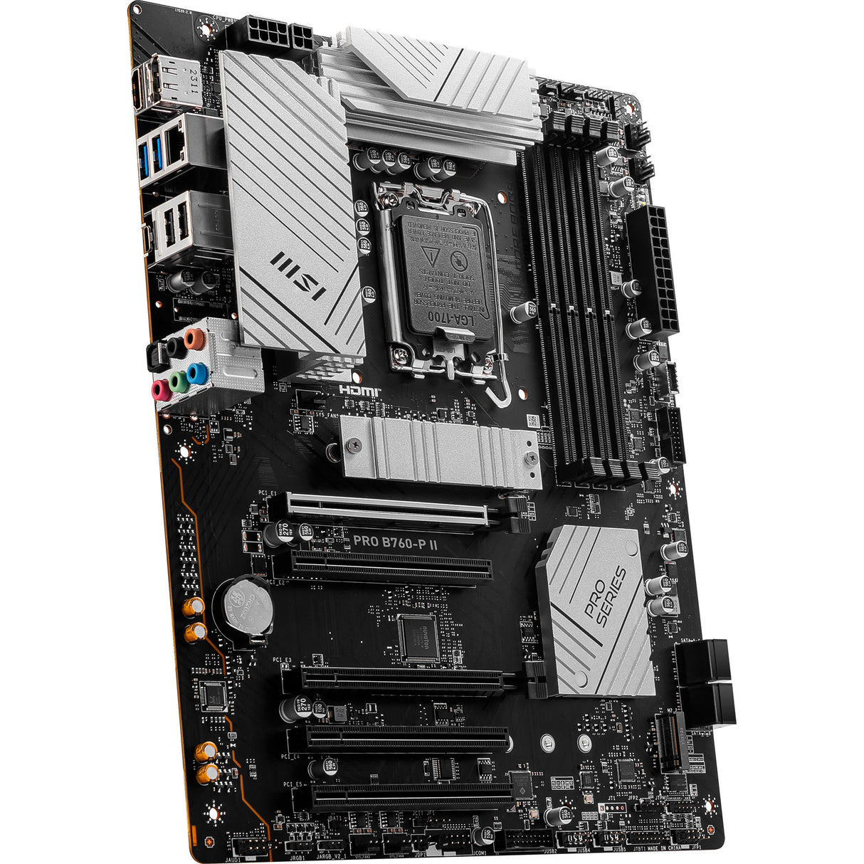 Carte mère Msi Pro B760-P II Socket 1700 (noir, RAID, 2,5 Go-LAN, son, ATX)