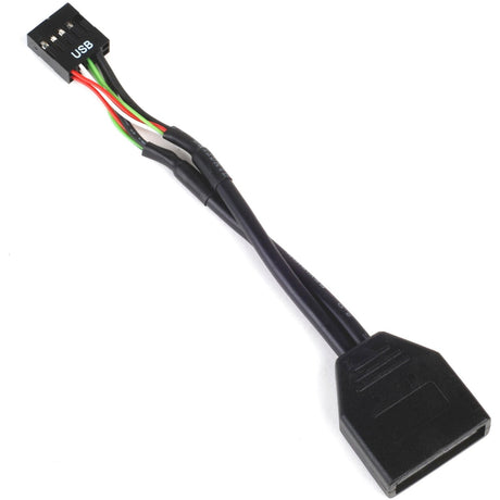 Silverstone g11303050-rt, adaptateur USB 2.0 (interne) 9 broches > USB 3.0 (interne) 19 broches (noir)