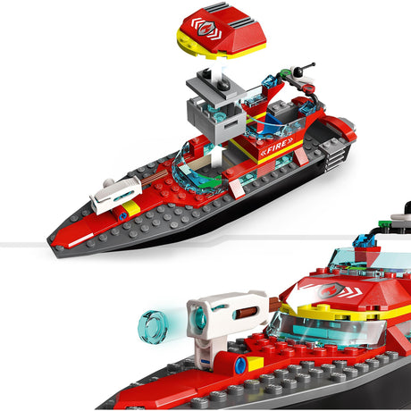 Jouet de feu de bateau de sauvetage Lego City pour enfants - 60373