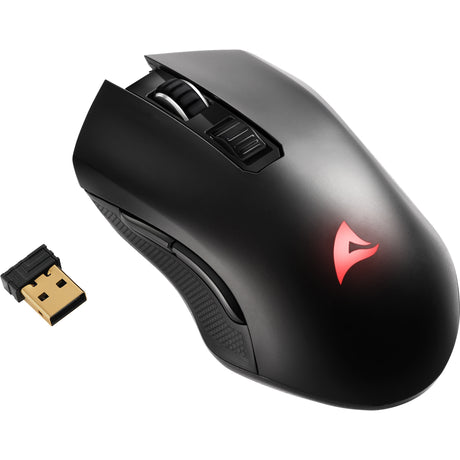Souris de jeu Sharkoon Skiller sgm30w (noir, 600 - 6000 dpi, RVB, USB 2,4 GHz)