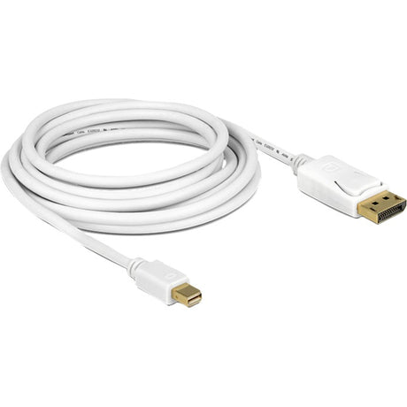 Delock mini displayport > adaptateur displayport (blanc, 3 mètres)
