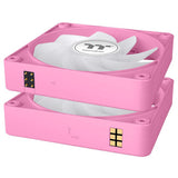 Thermaltake ct120 ex reverse argb sync pc cooling fan pink (3-fan pack) case fans (pink, 3 stuks, 120 x 120 x 25 mm, pwm)