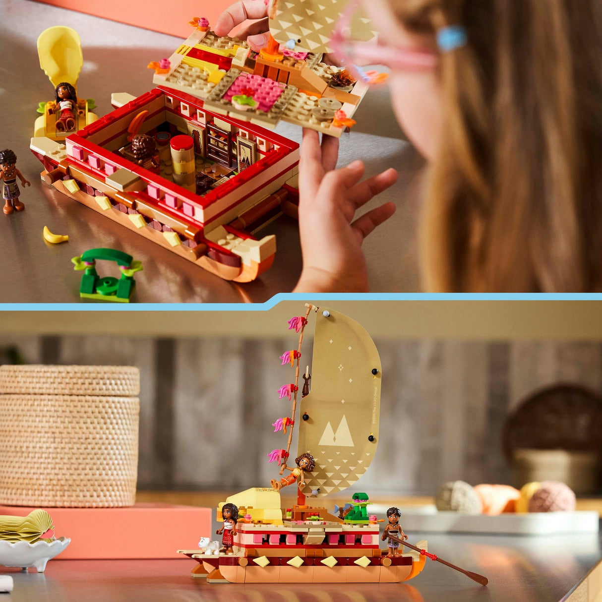 Lego Disney Princess 43270 Le canoë d'aventure de Vaiana