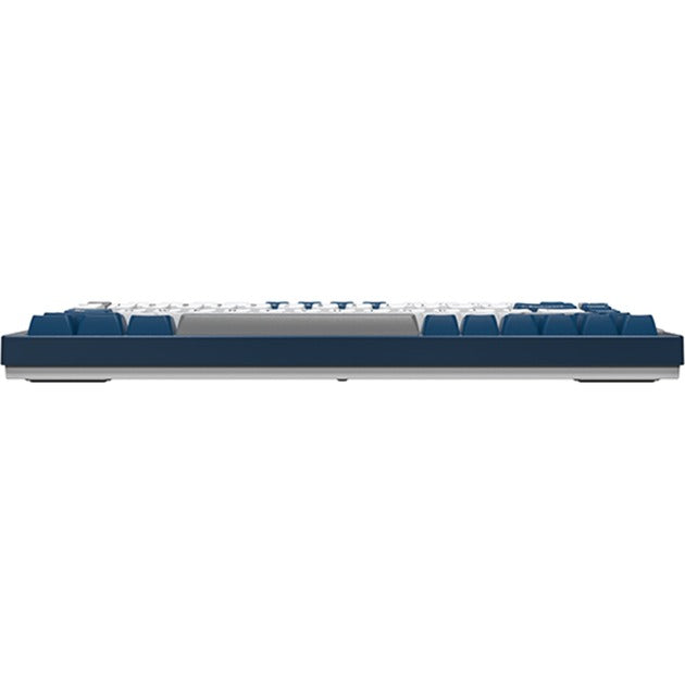 Clavier mécanique Montech mkey pro freedom rgb (bleu foncé, disposition américaine (qwerty), gateron g pro marron, 75 %, remplaçable à chaud, rgb, double-shot pbt, usb-c | 2,4 ghz | bluetooth 5.2)