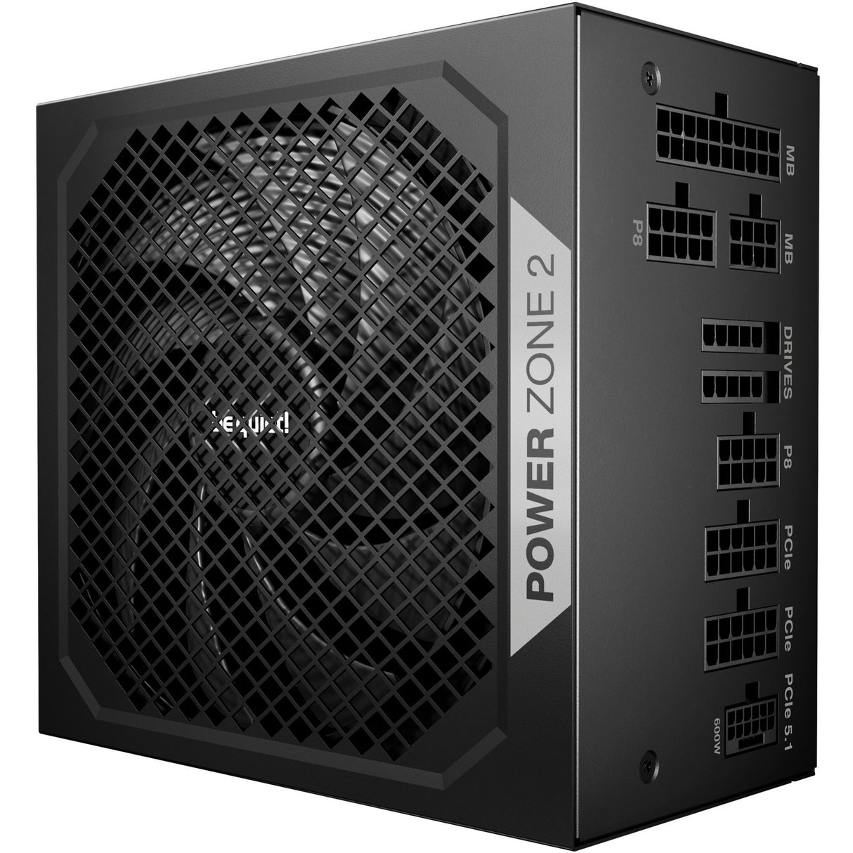 Soyez silencieux! Alimentation modulaire Power Zone 2 de 1 000 watts (noir, 1x 12v-2x6, 3x PCIe)