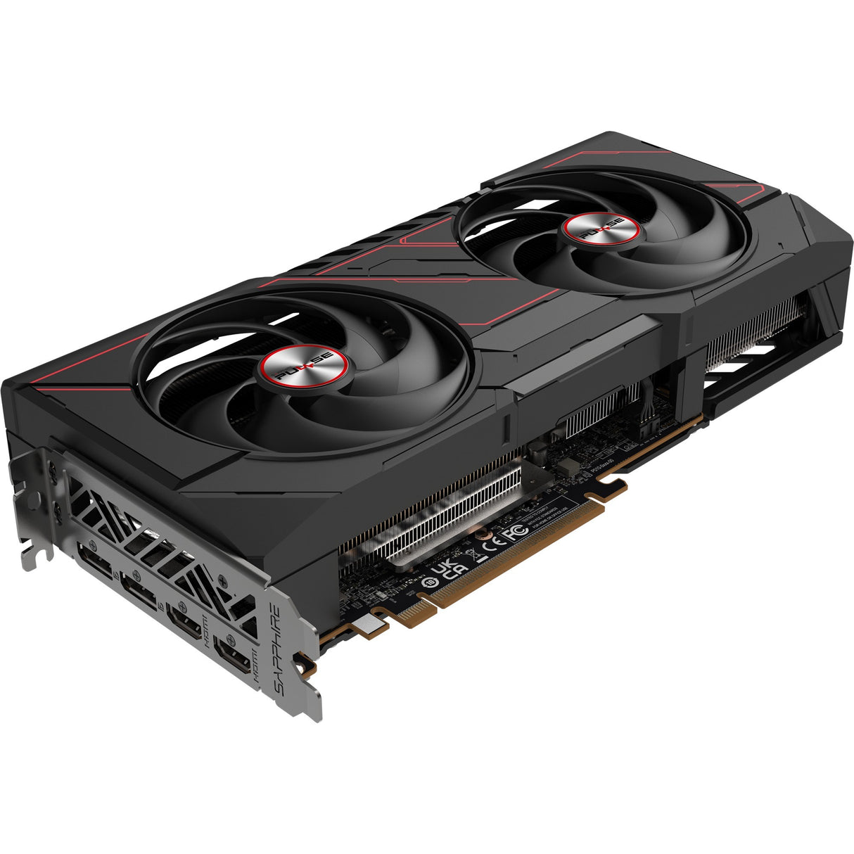 Carte graphique Sapphire Radeon RX 9070 Pulse (noir, 2x display port, 2x HDMI, RDNA4)