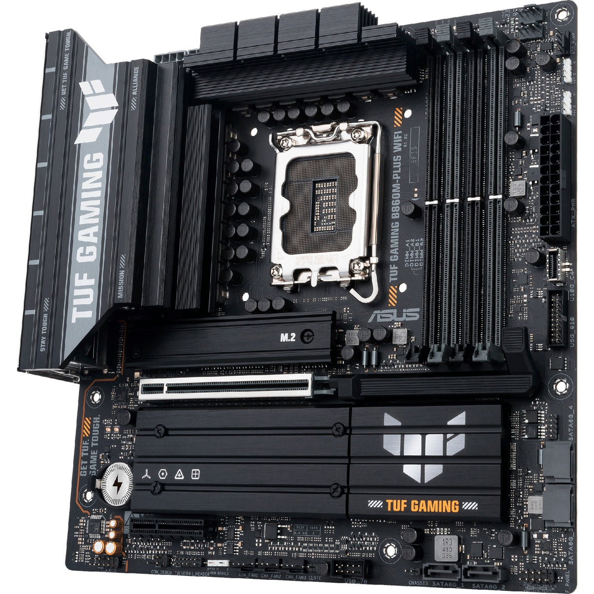 Carte mère Asus Tuf Gaming B860M-Plus WiFi Socket 1851 (2,5 Go-LAN, WiFi 7, BT, Son, µATX)