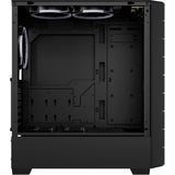 Boîtier tour midi hexagonal Sharkoon rgb (noir | 2x usb-a | 1x usb-c | rgb | verre trempé)