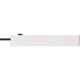 Multiprise ecolor Brennerstuhl avec 2 prises de charge USB-C | 4 fois | blanc noir | 1,5m h05vv-f 3g1,5 - 1153240126