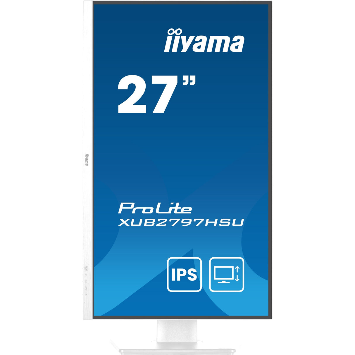 Moniteur Iiyama prolite xub2797hsu-w2 27 (blanc, HDMI, port d'affichage, 2x USB-A, USB-B)