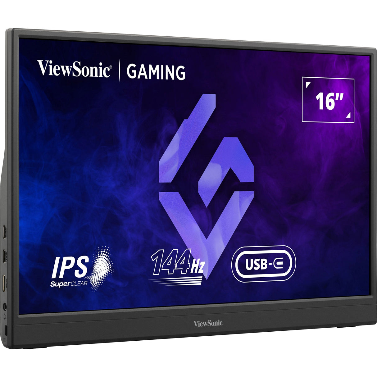 Viewsonic vx1654 moniteur de jeu portable 16 (noir, 1x micro HDMI, USB-C, son, 144 Hz)