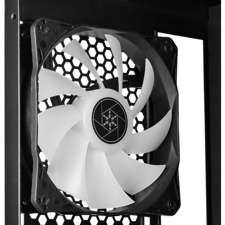 Silverstone sst-fah1mb-pro boîtier tour midi (noir | 3x USB-A | RVB | verre trempé)