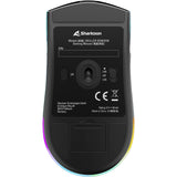 Souris de jeu Sharkoon sgm25w (bleu turquoise, 12 000 dpi, LED RVB)