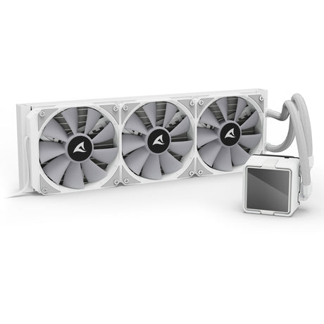 Refroidissement par eau Sharkoon s100 argb (blanc, connecteur de ventilateur PWM à 4 broches)