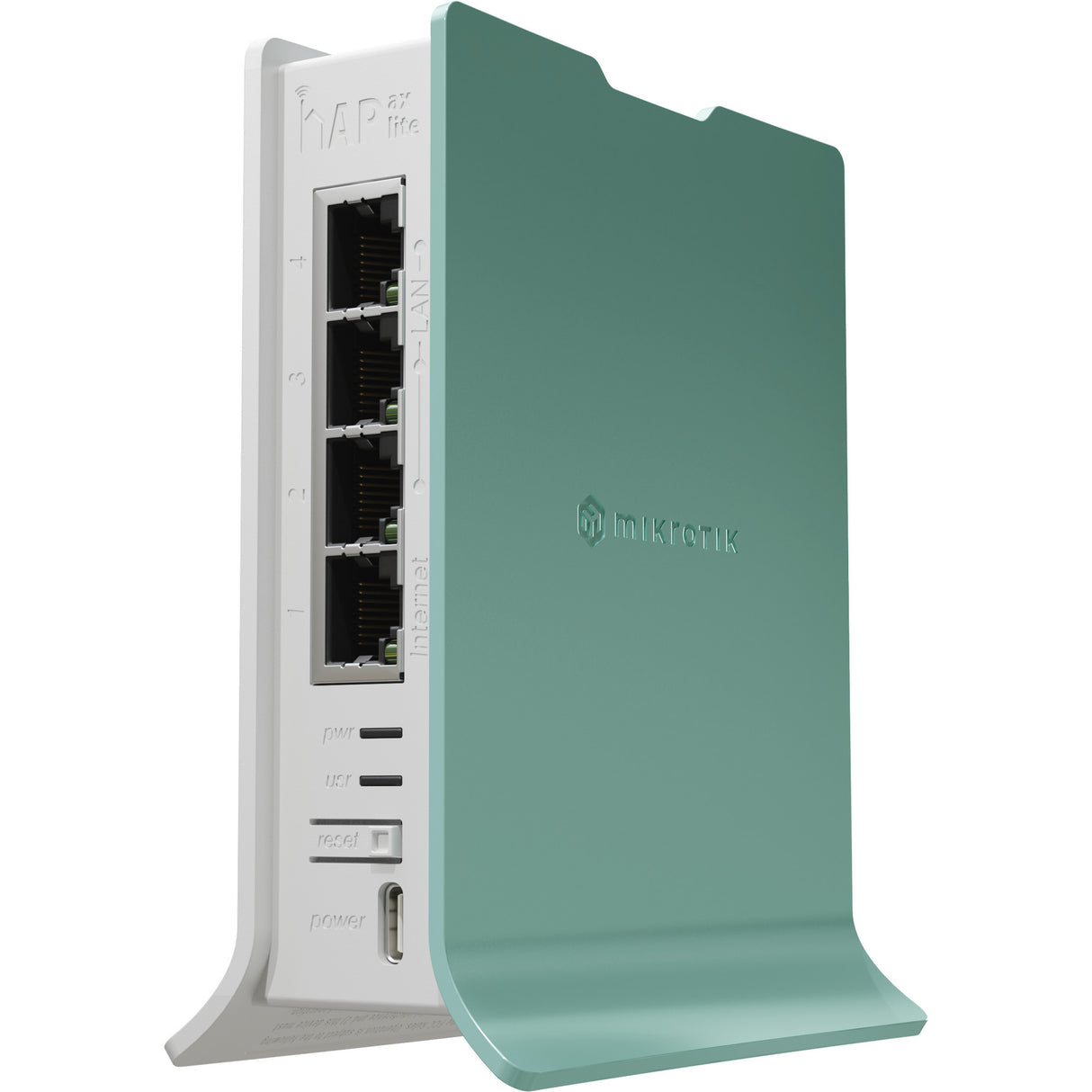 Point d'accès Mikrotik hap ax lite (l41g-2axd) (blanc vert, processeur qualcomm ipq-5010, wifi 6)