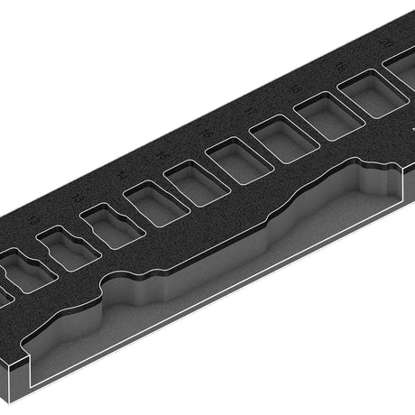 Wera 9722 insert en mousse avec cliquet zyklop 8000 c 1 2 jeu 1, 31 pièces - 05150112001