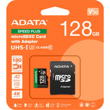 Carte mémoire Adata speed plus microSDXC 128 Go (uhs-i u3, classe 10, v30, a2)