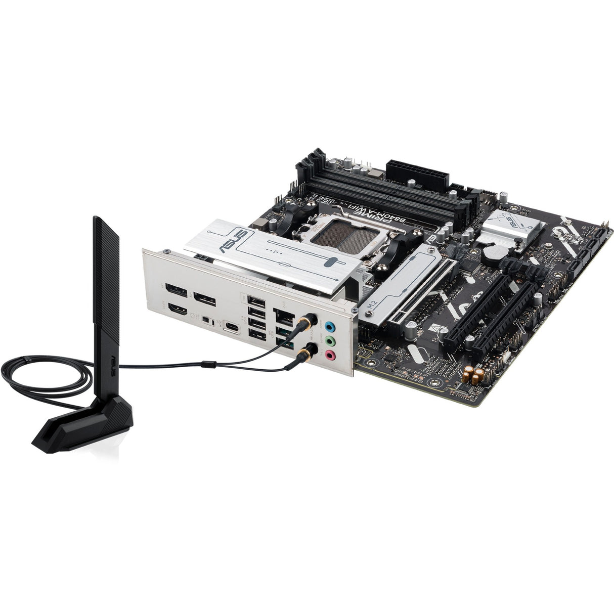 Carte mère Asus Prime B840m-A Wi-Fi Socket AM5 (2,5 Go-LAN, Wi-Fi 6e, BT, Son, µATX)