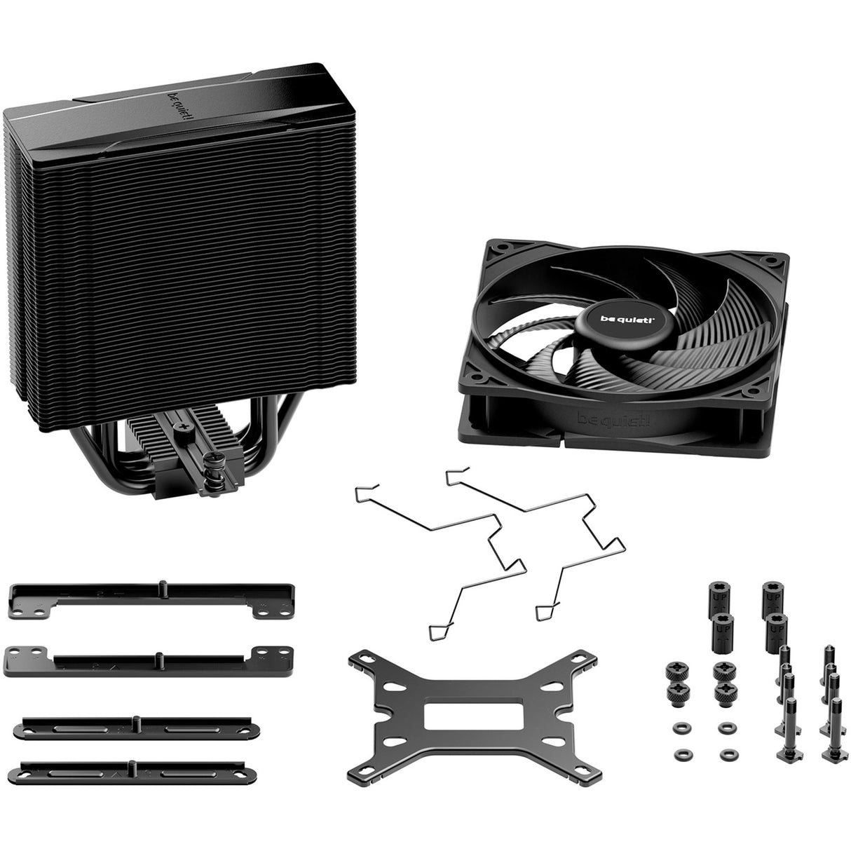 Soyez silencieux! Refroidisseur de processeur Pure Rock 3 noir (noir, connecteur de ventilateur PWM à 4 broches)