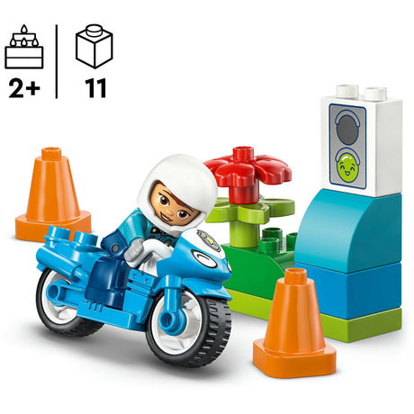 Lego Duplo 10471 moto de police bleue