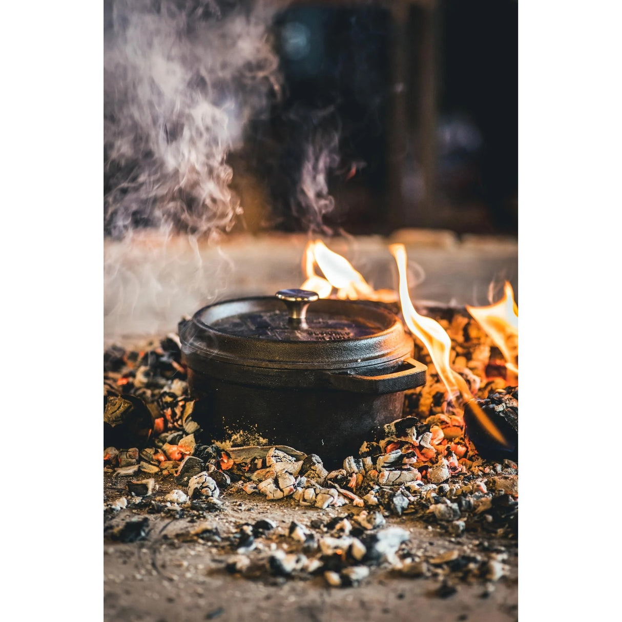 Le moulin à vent barbecue poêle l poêle (noir, ø 23 cm | 3,6 litres)