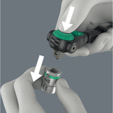 Cliquet rapide Wera 8000 b édition noire zyklop avec entraînement 3 8 (noir vert)