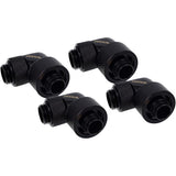 Alphacool eiszapfen 16 Buse à visser 10 mm 90° rotative G1 4 raccord (noir, 4 pièces)