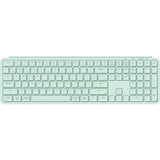 Clavier Keychron b6 pro-k7 (menthe, disposition américaine (qwerty), commutateurs ciseaux, 100%, abs, 2,4 ghz | bluetooth 5.2 | usb-c)