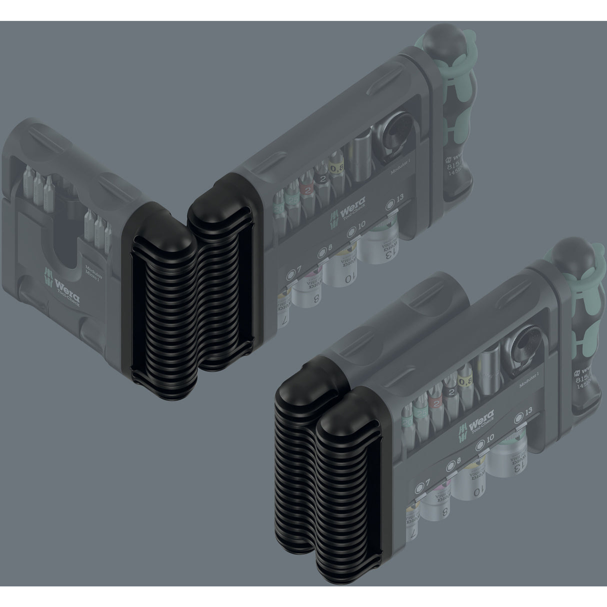 Wera Tool-Check Modular Set Imperial 1, jeu d'embouts 50 pièces (noir vert)