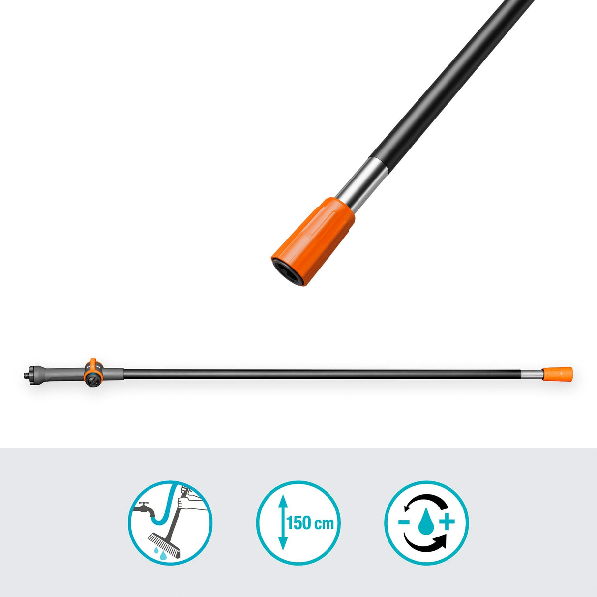 Gardena Cleansystem Steel M, aquariente, nettoyage de g