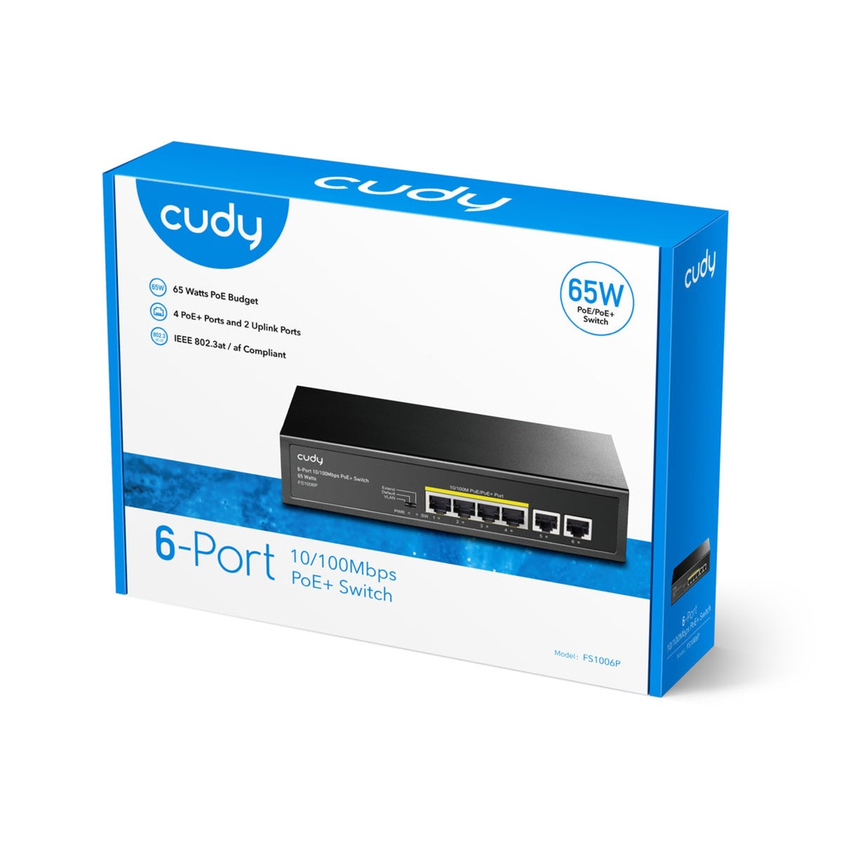 Commutateur Poe+ Cudy 6 ports 10 100 m