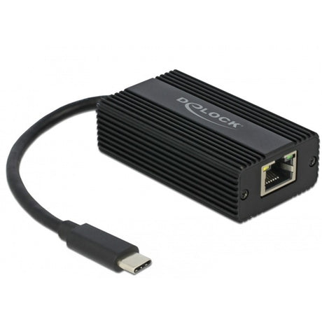 Delock Adaptateur LAN USB-C mâle > 2,5 gigabits (noir, 0,135 mètres)