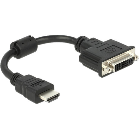 Delock Adaptateur HDMI (mâle) > DVI 24+5 (femelle) (noir, 0,2 mètre)
