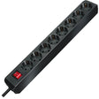 Brennerstuhl prise eco-line avec interrupteur 8 voies noir 3m h05vv-f 3g1.5 - 1159300018