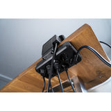 Brennerstuhl brennerstuhl®estilo prise duplex, 1x USB C, 1x USB A, 10x prises de sécurité, argent noir - 1153580200