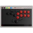 Contrôleur d'arcade 8bitdo (gris rouge, usb bluetooth 2,4 ghz, nintendo switch 1 + 2, pc)