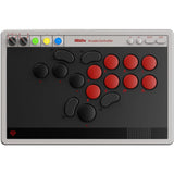 Contrôleur d'arcade 8bitdo (gris rouge, usb bluetooth 2,4 ghz, nintendo switch 1 + 2, pc)