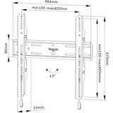 NeoMounts Select WL30S-850BL14 Prise en charge du mur plat