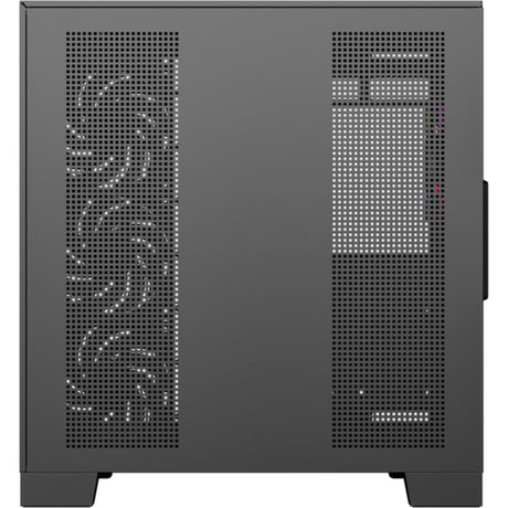 Boîtier tour midi Xyz PC Gear Tesseract A-RGB (noir | 2x USB-A | 1x USB-C | RVB | Verre trempé)