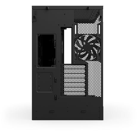Boîtier tour midi Nzxt h9 flow (noir (mat) | 2x USB-A | 1x USB-C | verre trempé)