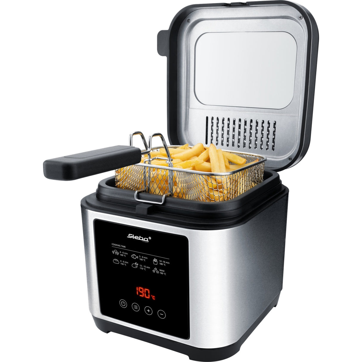 Friteuse Steba df 150 (acier inoxydable noir, 2,5 litres)