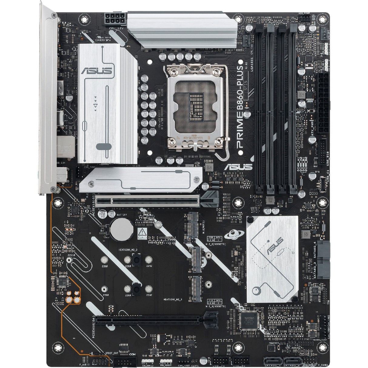 Carte mère Asus Prime B860-Plus-CSM Socket 1851 (RAID, 2,5 Go-LAN, Son, ATX)