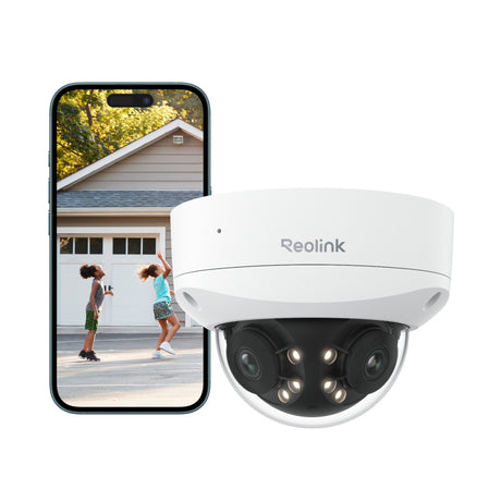 Caméra de sécurité Reolink p737-a (blanc, 4k uhd, 8mp, poe)