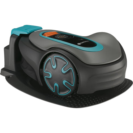 Gardena robot tondeuse Sileno Minimo 250 (gris turquoise, 250 m², batterie li-ion + station de base incluse, Bluetooth)