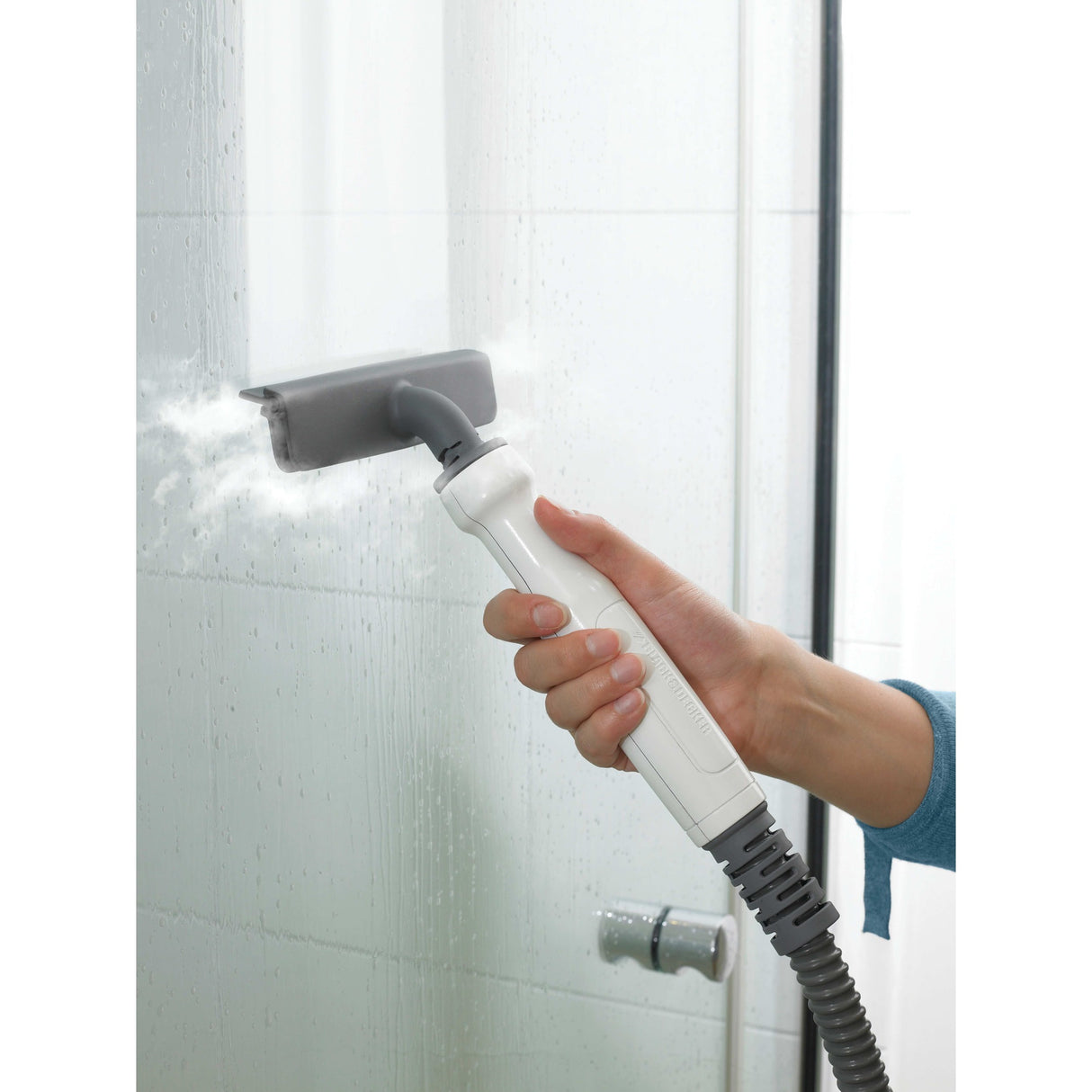 Balai vapeur Black+decker fsmh1321 1600w avec 6 accessoires nettoyeur vapeur (blanc bleu-gris)