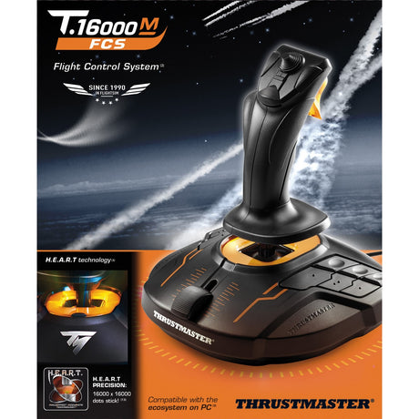 Joystick Thrustmaster t.16000m fcs (noir orange, pc)