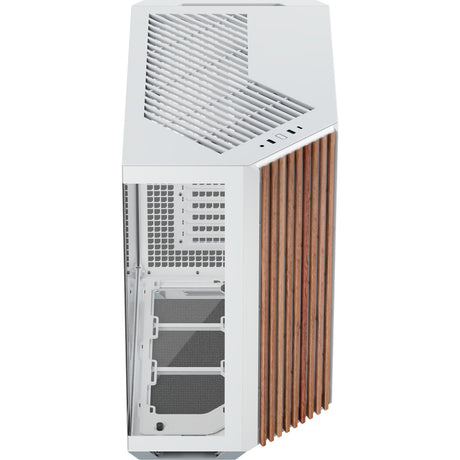Boîtier tour midi Apnx v1-w-wt-v1 (couleur bois blanc | 2x USB-A | 1x USB-C | fenêtre)