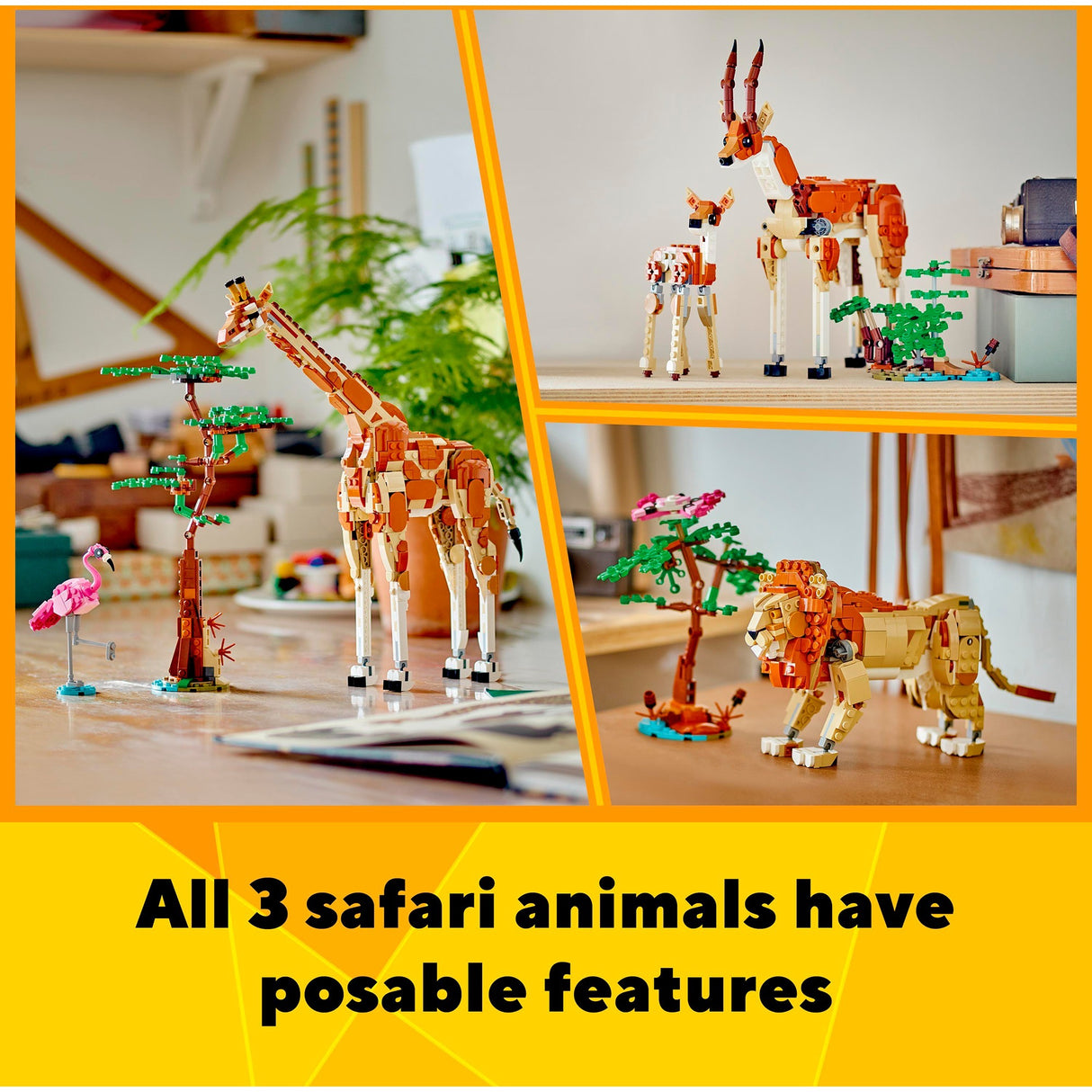 Lego Creator 3en1 Animaux de safari - 31150