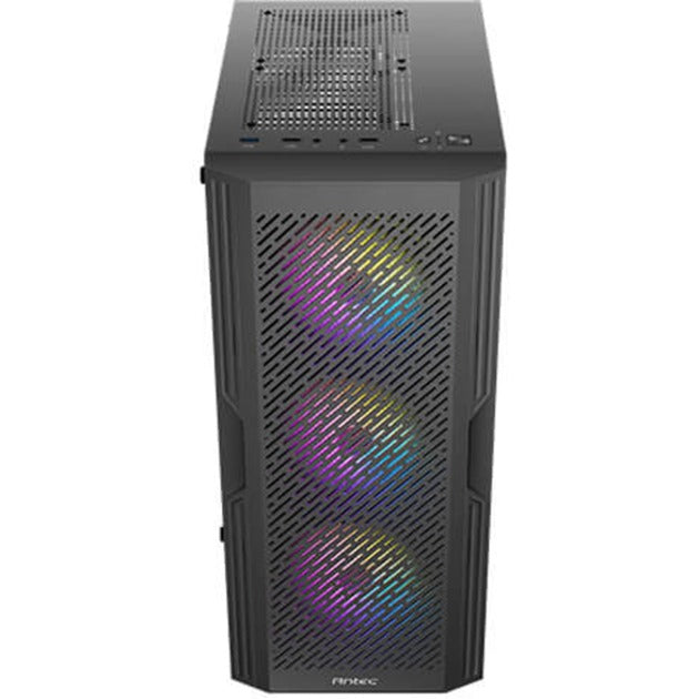 Boîtier tour midi Antec ax20 (noir | 3x USB-A | verre trempé)