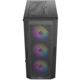 Boîtier tour midi Antec ax20 (noir | 3x USB-A | verre trempé)
